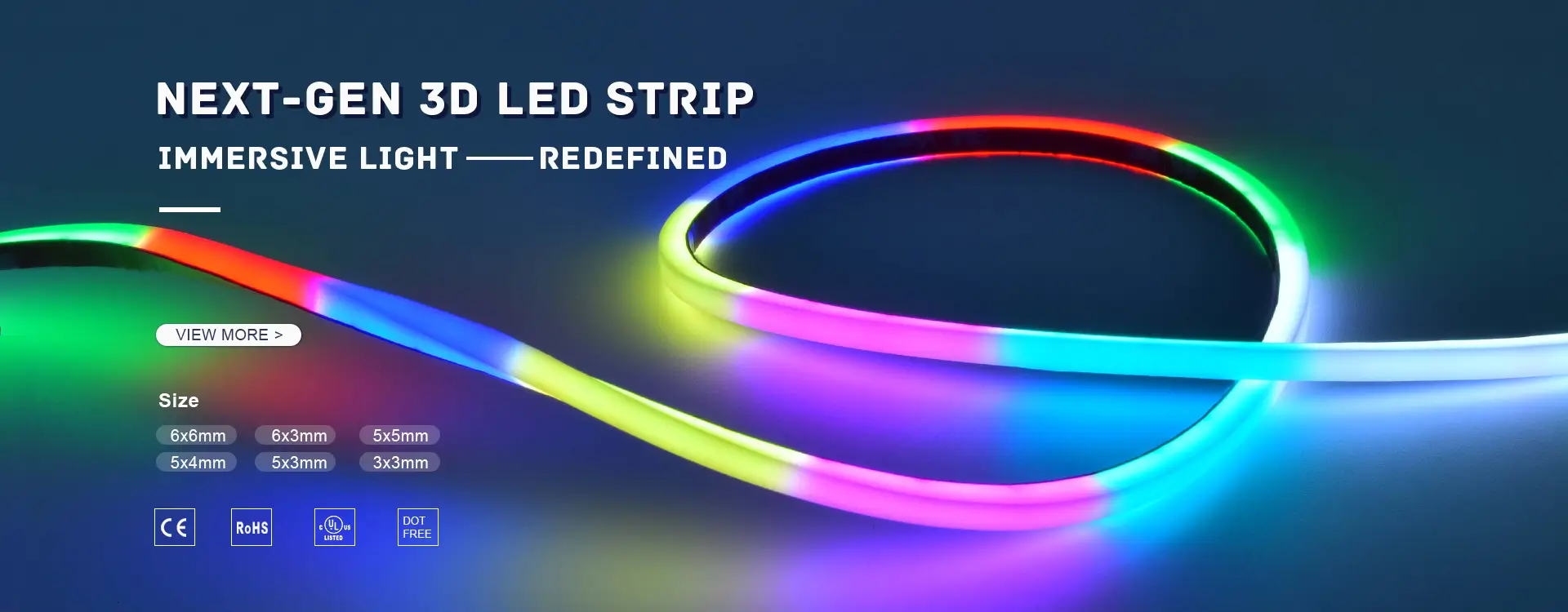 3D Mini LED Strip 6x6mm