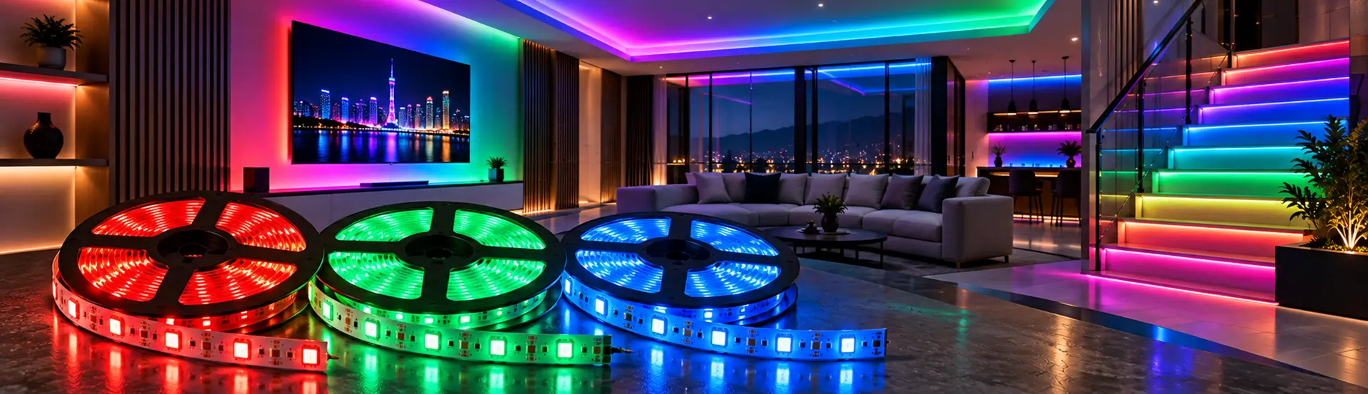 Ring car ambient light, Car round strip light wholesale RGB5050 DC5V
