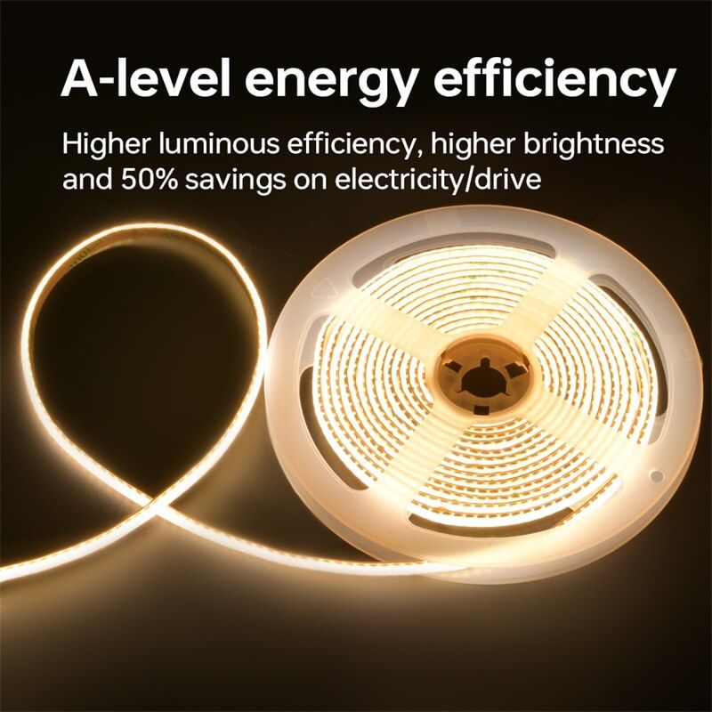 High luminous efficiency SMD2835 LED Strip 300LEDs/m 5mm 3000K DC36V - 6