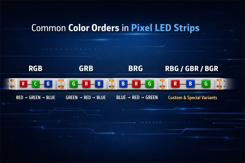 What Is Color Order in Pixel LED Strips?