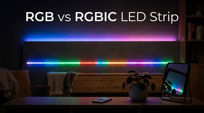 RGB vs RGBIC LED Strip: Which Lighting Effect Fits Hotels and Bars?