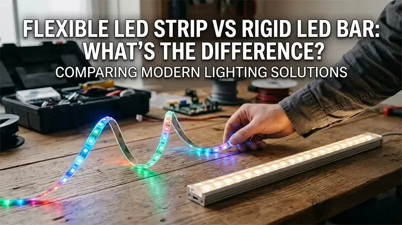 Flexible LED Strip vs Rigid LED Bar: What’s the Difference?