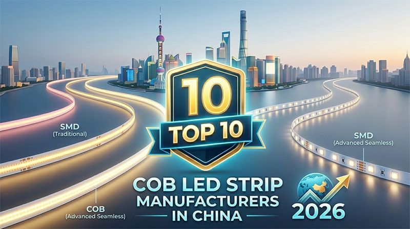 Top 10 COB LED Strip Manufacturers in China (2026)