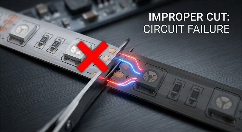 What Happens If You Cut LED Lights in the Wrong Place?