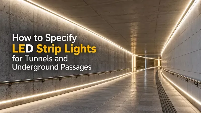 How to Specify LED Strip Lights for Tunnels and Underground Passages
