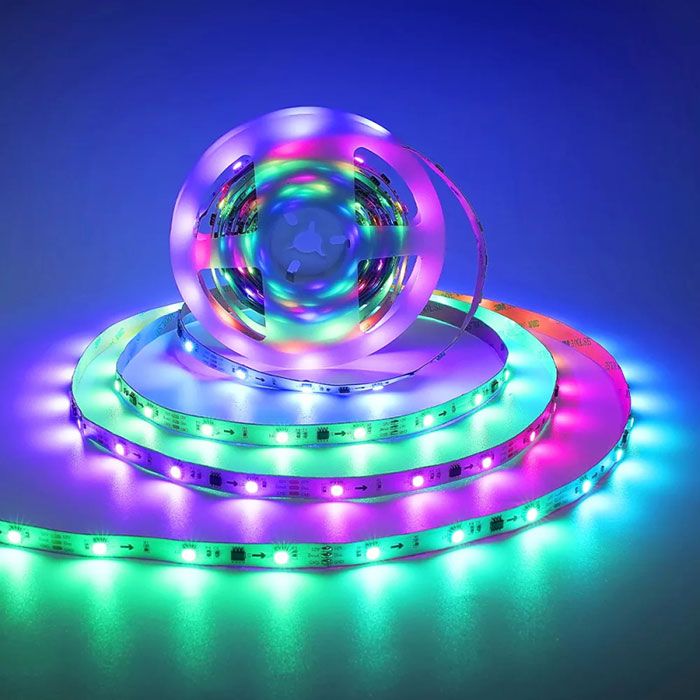Colorful Rgb Led Light Strip SMD5050 IC for party lighting