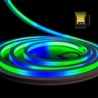 20x12mm rgbic neon rope light DMX512 control IP67 - 2