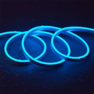 Waterproof 6x12mm Single Color LED Neon Rope Light 12V | IP67 Flexible PVC Silicone Tube - 5
