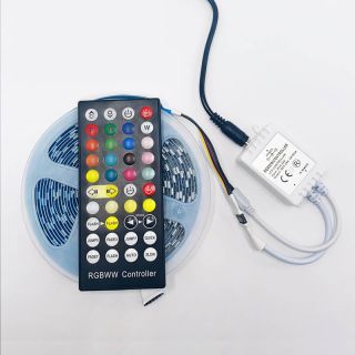 RGBCW 5-in-1 LED Strip Light – Dual White & RGB Color Changing Ambient Lighting - 3