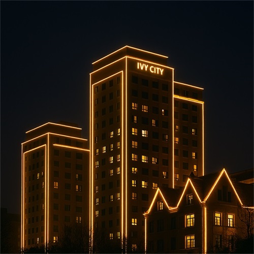 Residential Interior with Custom LED Strip Lighting Solutions