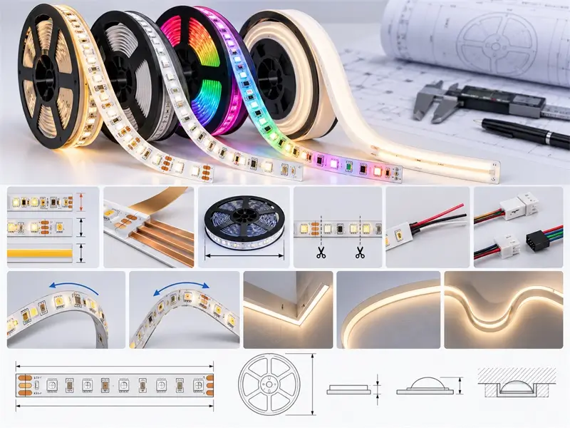 Custom PCB width and LED strip dimensions